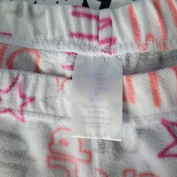 Secret Treasures coral and white pajama set - Picture 6 of 6